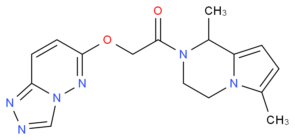 6-[2-(1,6-dimethyl-3,4-dihydropyrrolo[1,2-a]pyrazin-2(1H)-yl)-2-oxoethoxy][1,2,4]triazolo[4,3-b]pyridazine_Molecular_structure_CAS_)