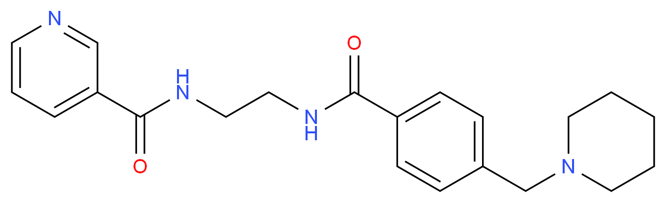 N-(2-{[4-(piperidin-1-ylmethyl)benzoyl]amino}ethyl)nicotinamide_Molecular_structure_CAS_)