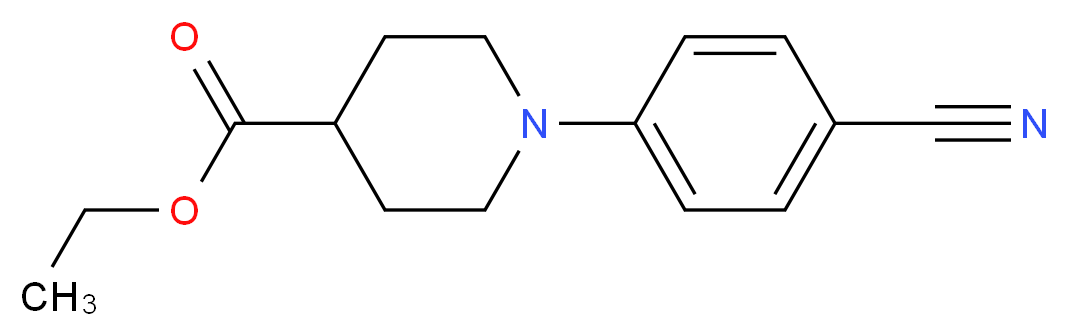 Ethyl 1-(4-cyanophenyl)-4-piperidinecarboxylate_Molecular_structure_CAS_352018-90-7)