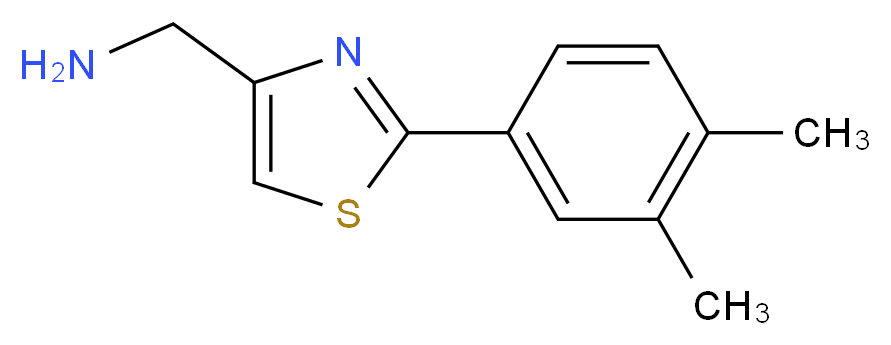 C-[2-(3,4-DIMETHYL-PHENYL)-THIAZOL-4-YL]-METHYLAMINE_Molecular_structure_CAS_885280-01-3)