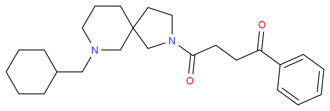 4-[7-(cyclohexylmethyl)-2,7-diazaspiro[4.5]dec-2-yl]-4-oxo-1-phenyl-1-butanone_Molecular_structure_CAS_)