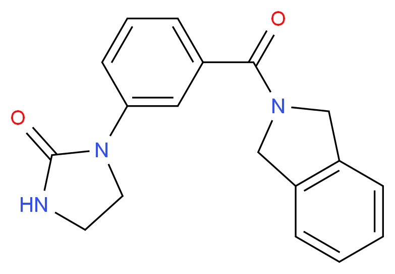1-[3-(1,3-dihydro-2H-isoindol-2-ylcarbonyl)phenyl]imidazolidin-2-one_Molecular_structure_CAS_)