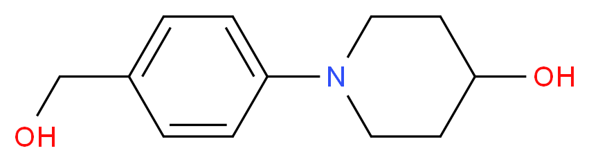 1-(4-Hydroxymethylphenyl)piperidin-4-ol_Molecular_structure_CAS_914349-20-5)