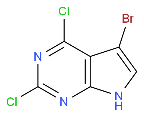5-Bromo-2,4-dichloro-7H-pyrrolo[2,3-d]pyrimidine_Molecular_structure_CAS_900789-14-2)