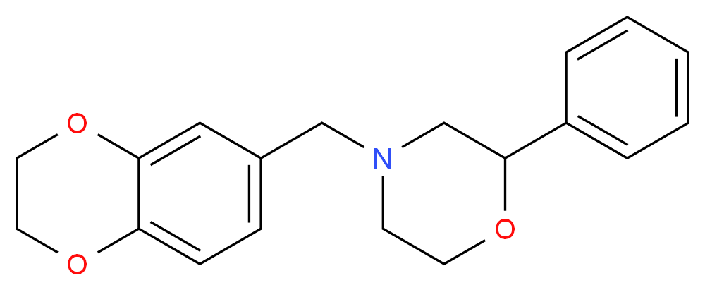 4-(2,3-dihydro-1,4-benzodioxin-6-ylmethyl)-2-phenylmorpholine_Molecular_structure_CAS_)