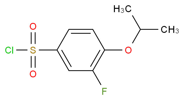 3-fluoro-4-isopropoxybenzenesulfonyl chloride_Molecular_structure_CAS_)