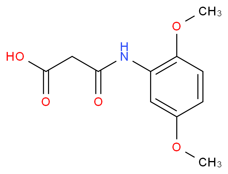 3-[(2,5-dimethoxyphenyl)amino]-3-oxopropanoic acid_Molecular_structure_CAS_63070-58-6)