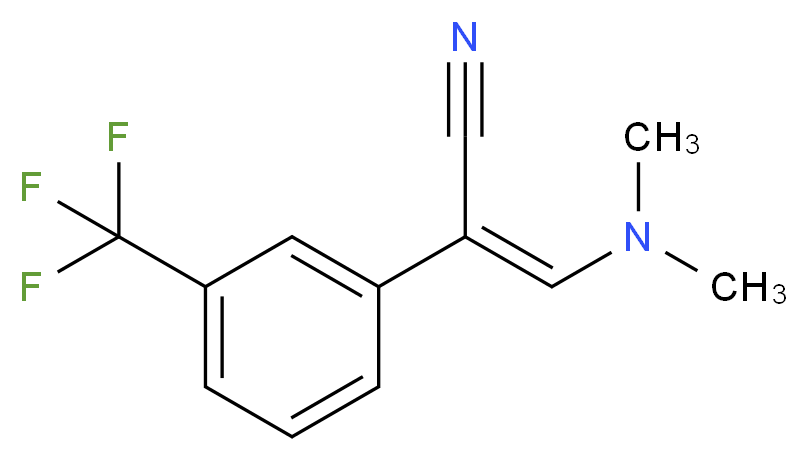 3-(Dimethylamino)-2-[3-(trifluoromethyl)phenyl]-acrylonitrile_Molecular_structure_CAS_62738-99-2)