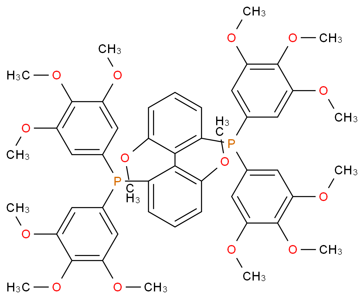 (S)-(6,6′-Dimethoxybiphenyl-2,2′-diyl)bis[bis(3,4,5-trimethoxyphenyl)phosphine]_Molecular_structure_CAS_927396-01-8)