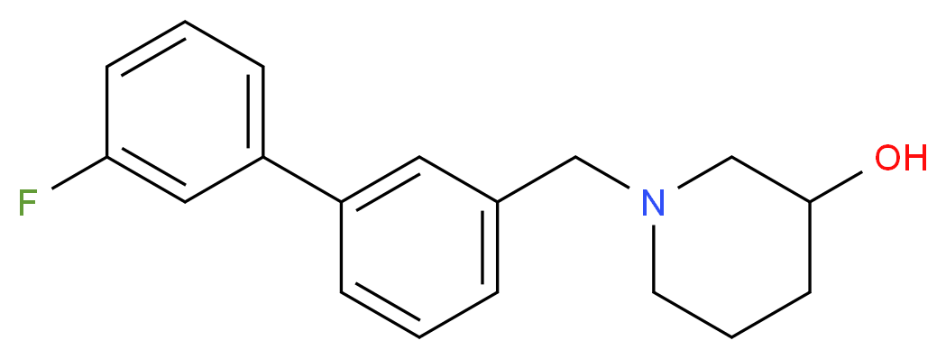 1-[(3'-fluoro-3-biphenylyl)methyl]-3-piperidinol_Molecular_structure_CAS_)