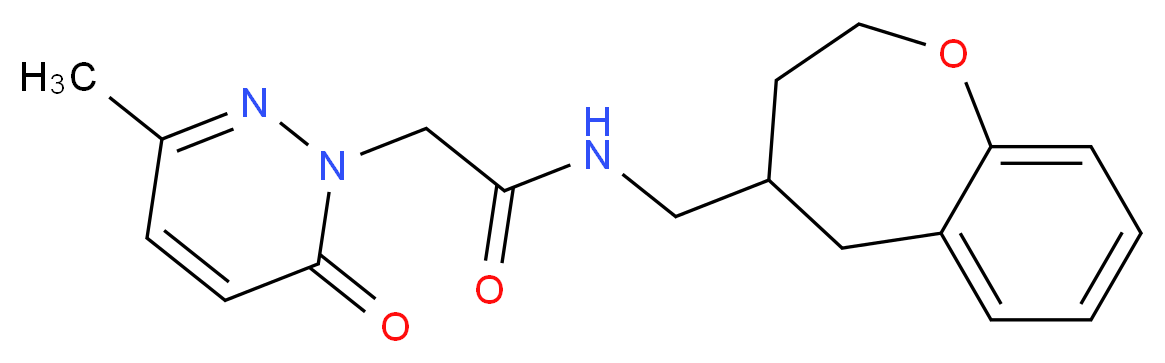 2-(3-methyl-6-oxopyridazin-1(6H)-yl)-N-(2,3,4,5-tetrahydro-1-benzoxepin-4-ylmethyl)acetamide_Molecular_structure_CAS_)