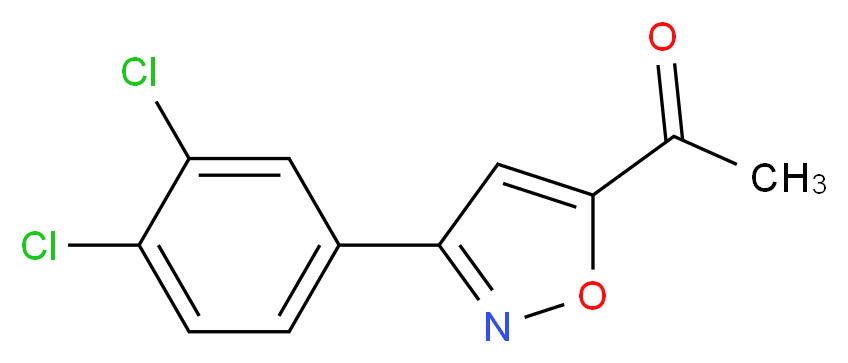 1-[3-(3,4-Dichlorophenyl)isoxazol-5-yl]ethan-1-one_Molecular_structure_CAS_175277-36-8)