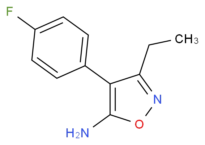 3-ethyl-4-(4-fluorophenyl)isoxazol-5-amine_Molecular_structure_CAS_915923-98-7)