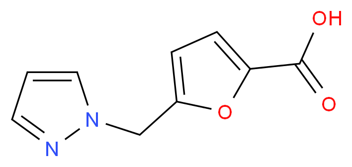 5-(1H-Pyrazol-1-ylmethyl)-2-furoic acid_Molecular_structure_CAS_386736-99-8)