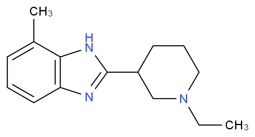 2-(1-ethylpiperidin-3-yl)-7-methyl-1H-benzimidazole_Molecular_structure_CAS_)