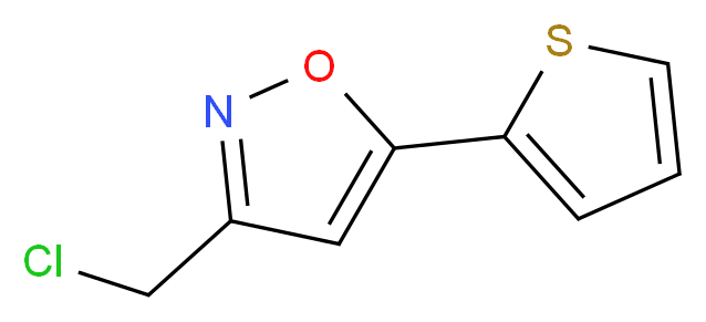 3-(chloromethyl)-5-thien-2-ylisoxazole_Molecular_structure_CAS_863669-57-2)