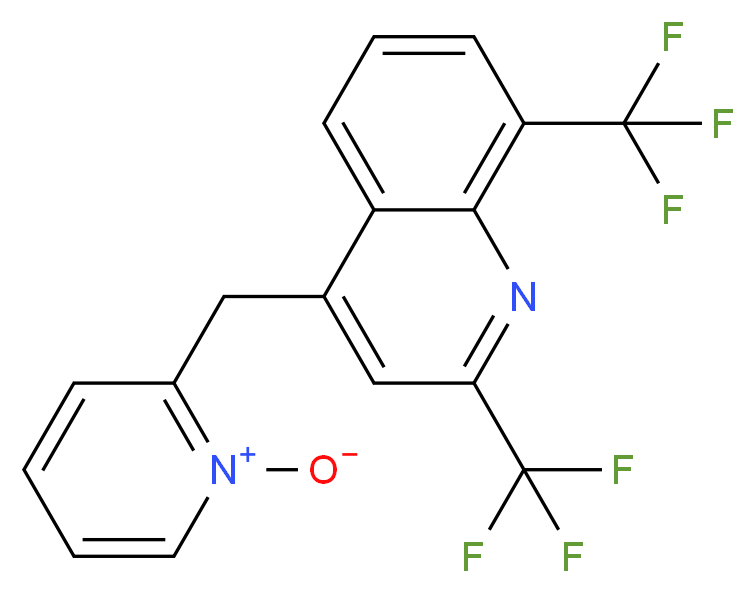 2-((2,8-bis(trifluoromethyl)quinolin-4-yl)methyl)pyridine 1-oxide_Molecular_structure_CAS_83012-10-6)
