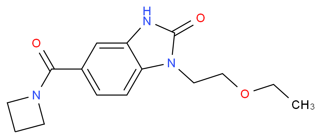5-(azetidin-1-ylcarbonyl)-1-(2-ethoxyethyl)-1,3-dihydro-2H-benzimidazol-2-one_Molecular_structure_CAS_)