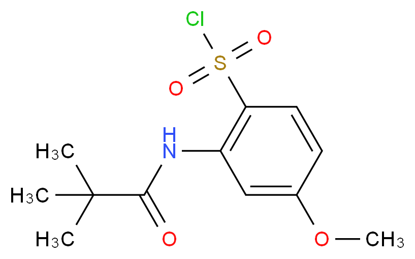 2-(2,2-dimethylpropanamido)-4-methoxybenzene-1-sulfonyl chloride_Molecular_structure_CAS_)
