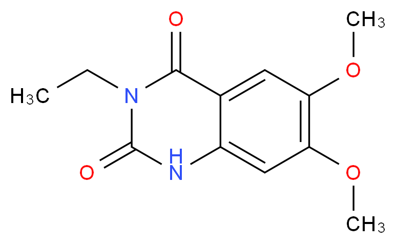 3-Ethyl-6,7-dimethoxyquinazoline-2,4(1H,3H)-dione_Molecular_structure_CAS_)