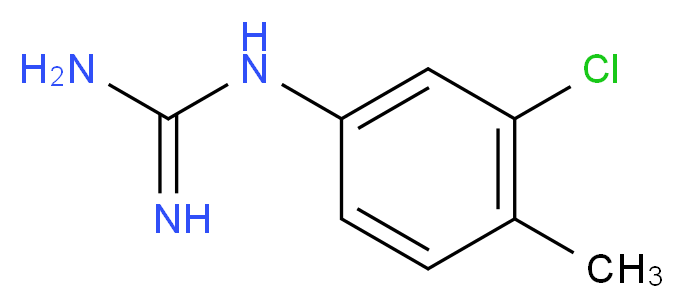 N-(3-chloro-4-methylphenyl)guanidine_Molecular_structure_CAS_57004-56-5)