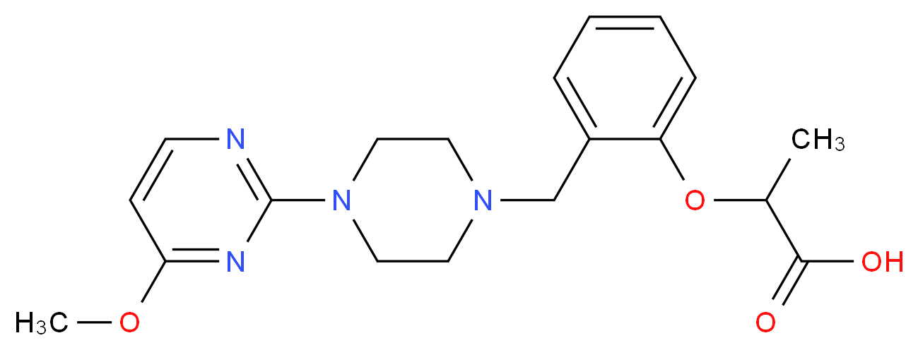 2-(2-{[4-(4-methoxypyrimidin-2-yl)piperazin-1-yl]methyl}phenoxy)propanoic acid_Molecular_structure_CAS_)