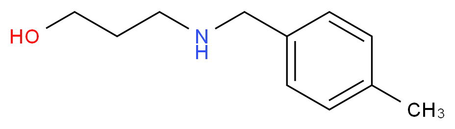 3-[(4-methylbenzyl)amino]propan-1-ol_Molecular_structure_CAS_158951-54-3)