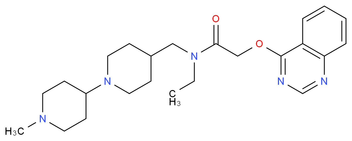N-ethyl-N-[(1'-methyl-1,4'-bipiperidin-4-yl)methyl]-2-(4-quinazolinyloxy)acetamide_Molecular_structure_CAS_)