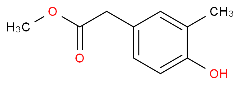 Methyl 2-(4-hydroxy-3-methylphenyl)acetate_Molecular_structure_CAS_64360-47-0)