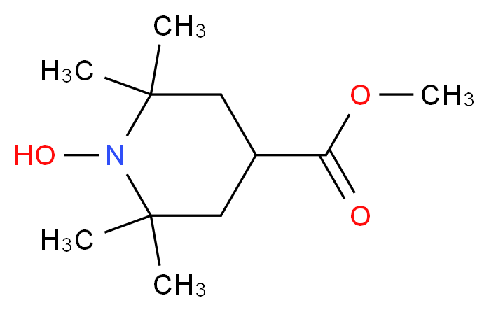 1-Hydroxy-4-carboxyl-2,2,6,6-tetramethylpiperidine, Methyl Ester_Molecular_structure_CAS_439858-36-3)