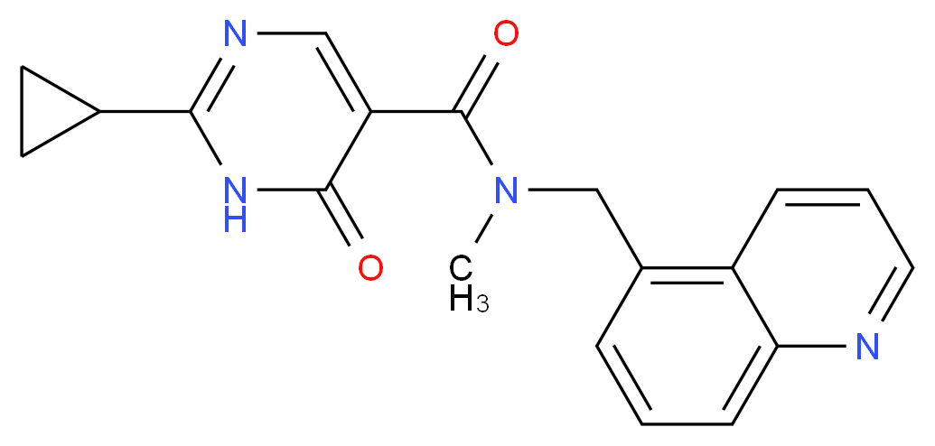 2-cyclopropyl-N-methyl-6-oxo-N-(5-quinolinylmethyl)-1,6-dihydro-5-pyrimidinecarboxamide_Molecular_structure_CAS_)