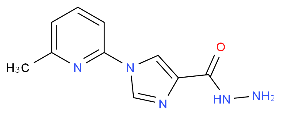 1-(6-Methyl-2-pyridinyl)-1H-imidazole-4-carbohydrazide_Molecular_structure_CAS_)
