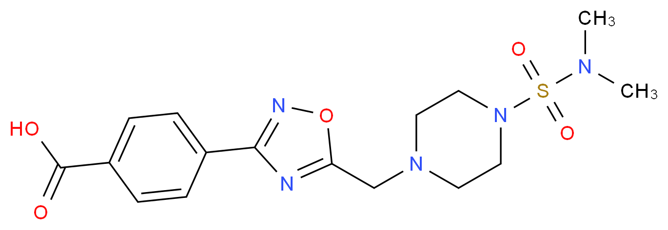 4-[5-({4-[(dimethylamino)sulfonyl]piperazin-1-yl}methyl)-1,2,4-oxadiazol-3-yl]benzoic acid_Molecular_structure_CAS_)