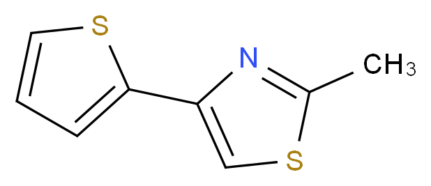 2-methyl-4-(2-thienyl)-1,3-thiazole_Molecular_structure_CAS_21036-67-9)