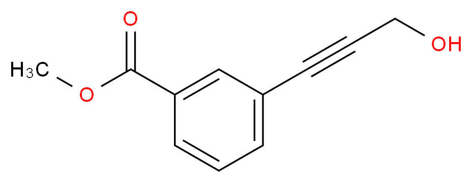 Methyl 3-(3-hydroxyprop-1-ynyl)benzoate_Molecular_structure_CAS_)
