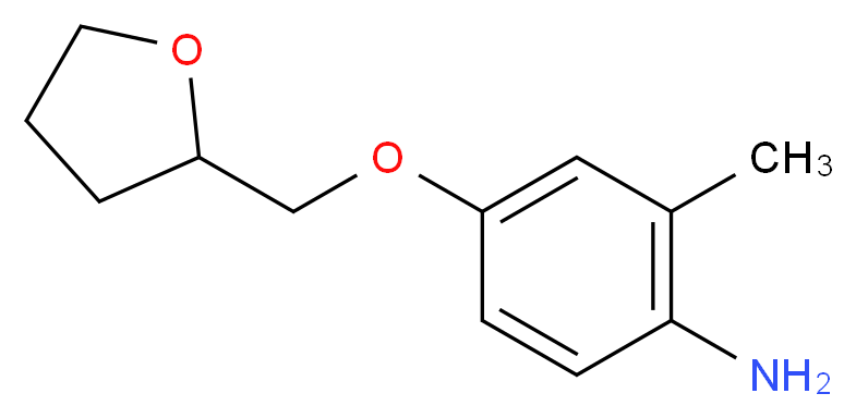 2-Methyl-4-(tetrahydro-2-furanylmethoxy)aniline_Molecular_structure_CAS_926259-32-7)