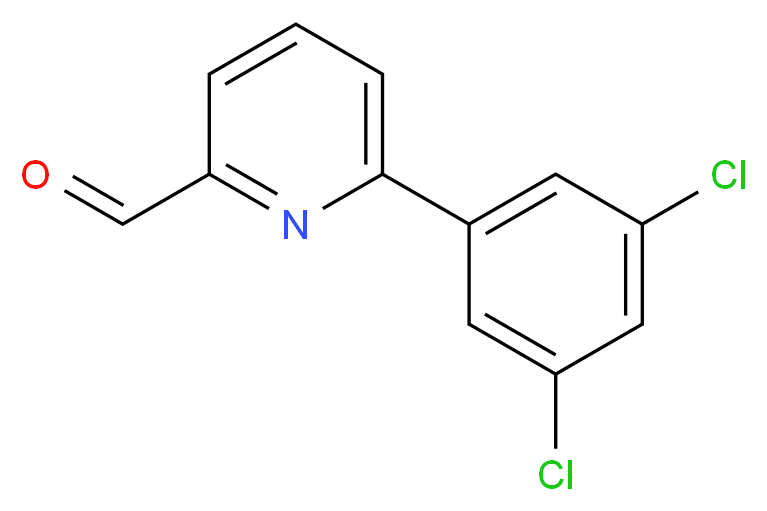 6-(3,5-DICHLOROPHENYL)PYRIDINE-2-CARBALDEHYDE_Molecular_structure_CAS_)