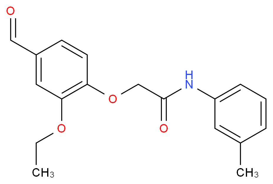 2-(2-Ethoxy-4-formyl-phenoxy)-N-m-tolyl-acetamide_Molecular_structure_CAS_247592-66-1)