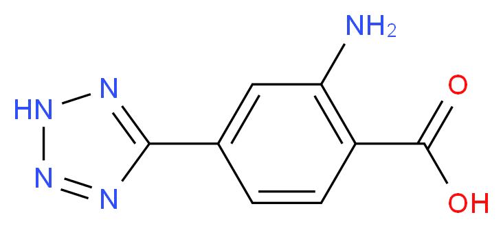 2-amino-4-(1H-tetrazol-5-yl)benzoic acid_Molecular_structure_CAS_872473-26-2)