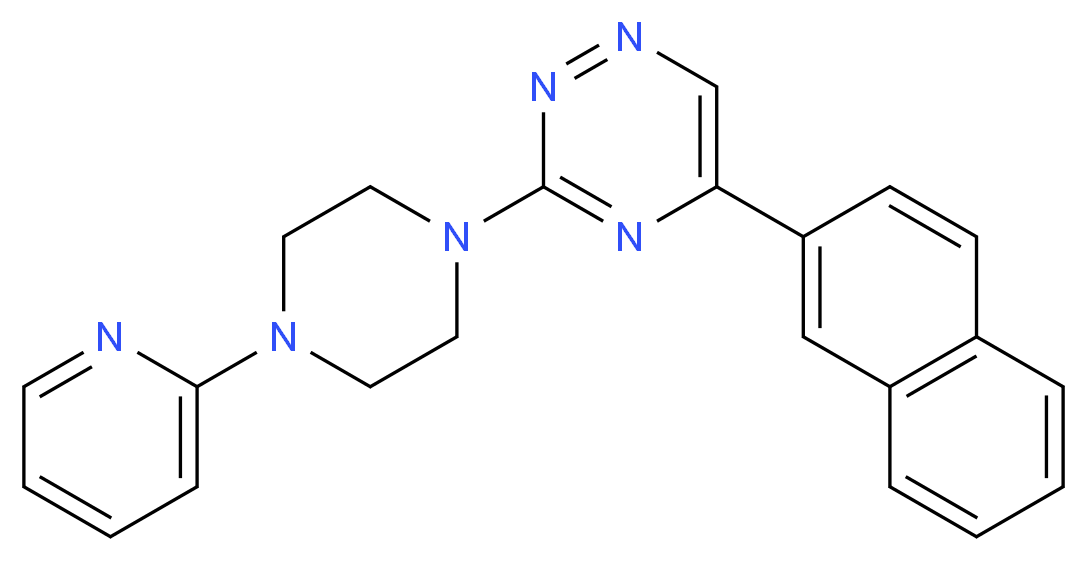 5-(2-naphthyl)-3-[4-(2-pyridinyl)-1-piperazinyl]-1,2,4-triazine_Molecular_structure_CAS_)
