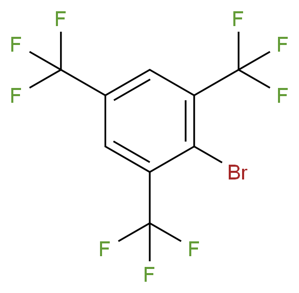 2,4,6-Tris(trifluoromethyl)bromobenzene_Molecular_structure_CAS_)