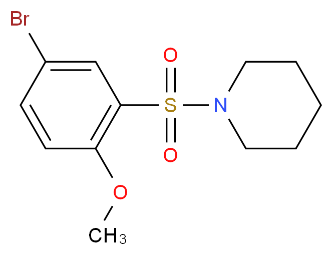 4-Bromo-2-(piperidin-1-ylsulphonyl)anisole 97%_Molecular_structure_CAS_295360-83-7)