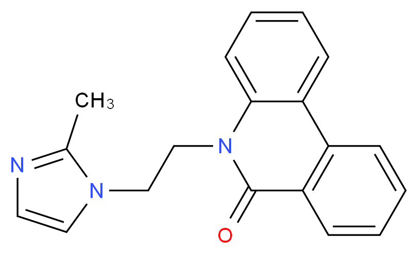 5-[2-(2-methyl-1H-imidazol-1-yl)ethyl]phenanthridin-6(5H)-one_Molecular_structure_CAS_)