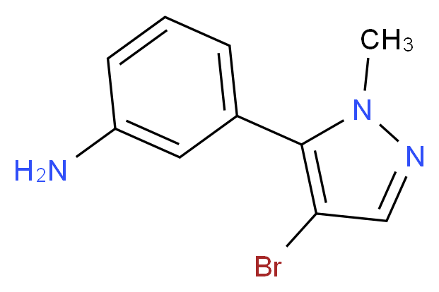 3-(4-bromo-1-methyl-1H-pyrazol-5-yl)aniline_Molecular_structure_CAS_573711-38-3)