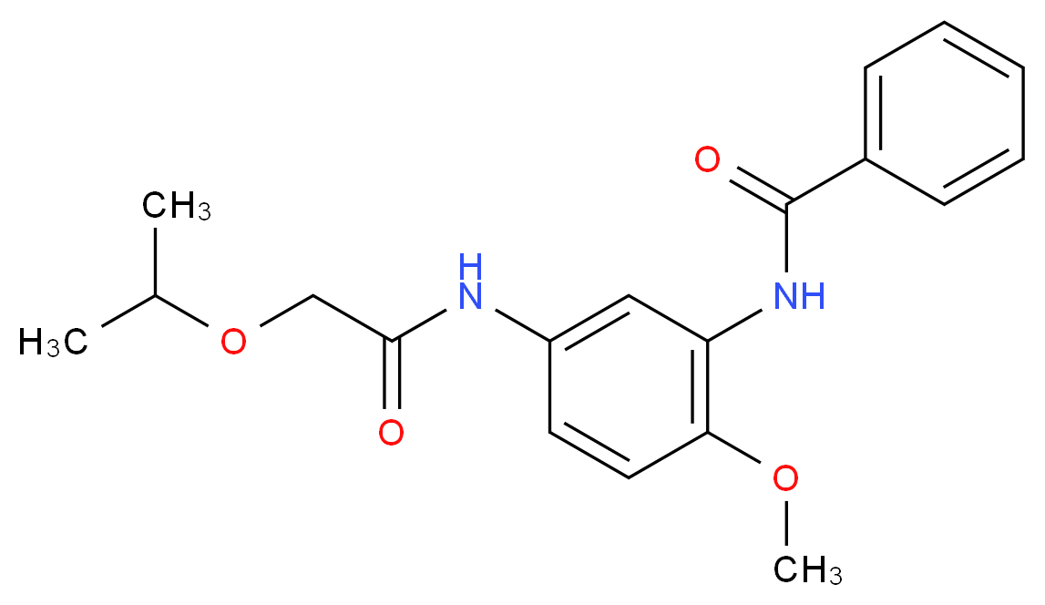 N-{5-[(isopropoxyacetyl)amino]-2-methoxyphenyl}benzamide_Molecular_structure_CAS_)