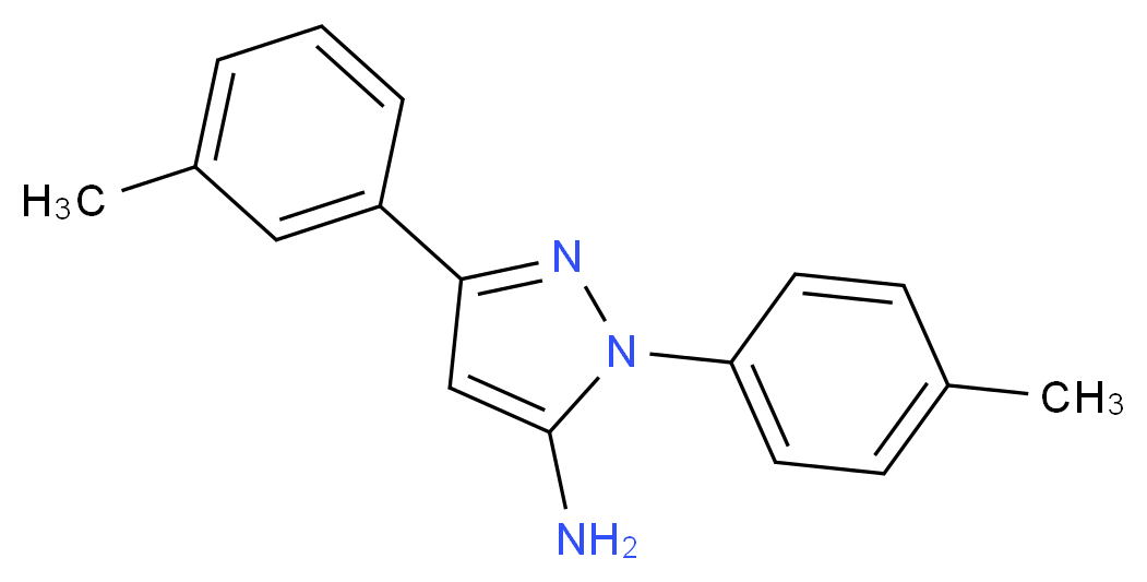 3-(3-methylphenyl)-1-(4-methylphenyl)-1H-pyrazol-5-amine_Molecular_structure_CAS_618092-88-9)
