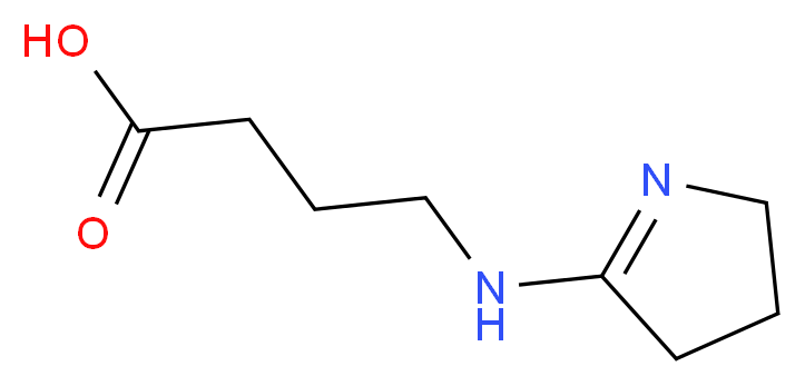 4-(3,4-dihydro-2H-pyrrol-5-ylamino)butanoic acid_Molecular_structure_CAS_91417-81-1)