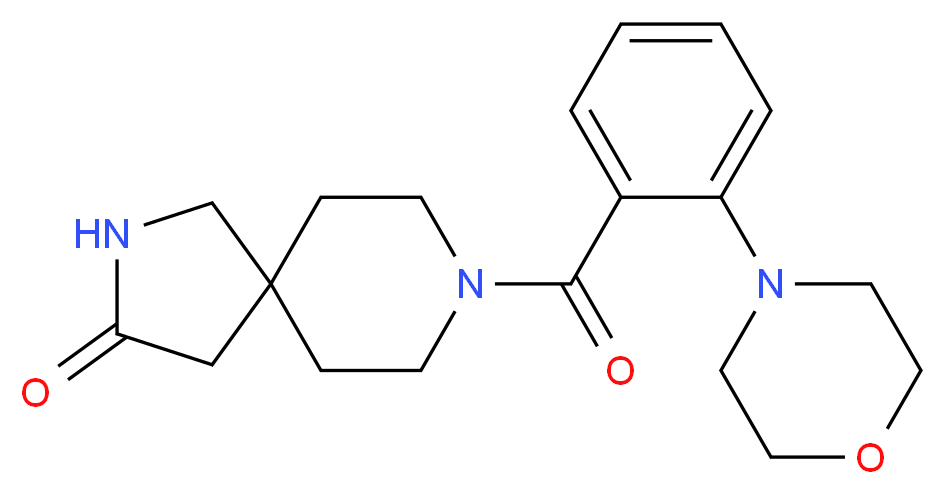 8-[2-(4-morpholinyl)benzoyl]-2,8-diazaspiro[4.5]decan-3-one_Molecular_structure_CAS_)