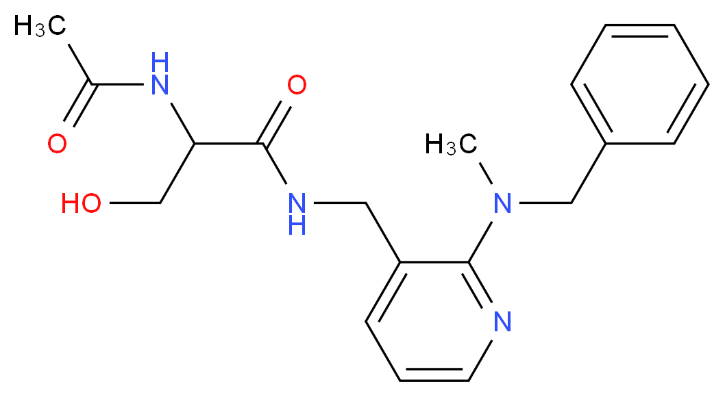 N~2~-acetyl-N~1~-({2-[benzyl(methyl)amino]pyridin-3-yl}methyl)serinamide_Molecular_structure_CAS_)
