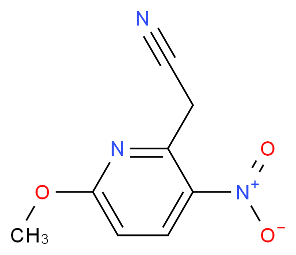 2-(3-nitro-6-methoxypyrid-2-yl)acetonitrile_Molecular_structure_CAS_111795-99-4)